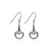 Pave CZ Equestrian Horsebit Drop Earrings