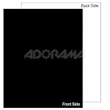 Adorama 8" x 10" Double Weight Mount Boards, Black & White Finish, Pack of 10.