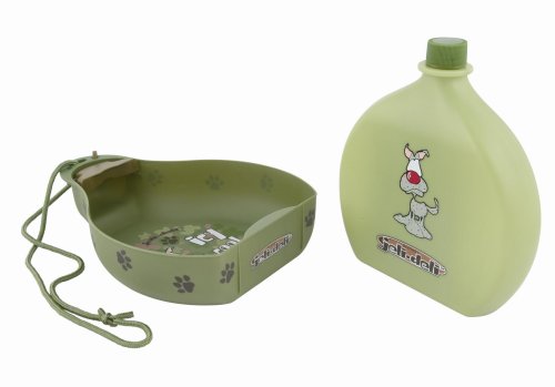 Childrens Toyshop  Kitchen & Housewares : Jeli Deli Top Dog Portable Water Bottle and Bowl