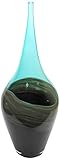 Design Toscano Catori 23-Inch Hand-Blown Glass Vase, Large, Blue [並行輸入品]