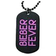 Justin Bieber -- Bieber Fever -- Dog Tag Necklace