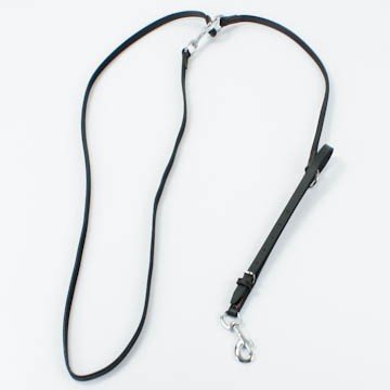 Hundeleine Hunde Leine Büffelleder Buffalo II 225cm 761-225, Hundeleine Farbe:schwarz
