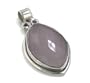 19.3ct Checkerboard Cut Pink Rose Quartz Sterling Silver Slide Pendant