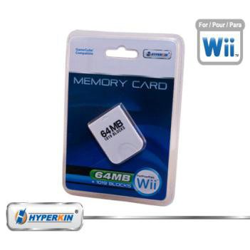 New Nintendo Wii / Gamecube Hyperkin 64 MB Memory Card 1019 Blocks Of Memory Tore Levels Characters