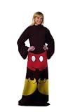 The Northwest Company 48-Inch by 71-Inch Adult Comfy Throw with Sleeves and Disney's Tinkerbell Sweet Pixie Design
