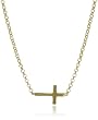 Whispers Cross Gold Dipped Necklace -18