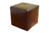 Aric Bonded Leather Ottoman