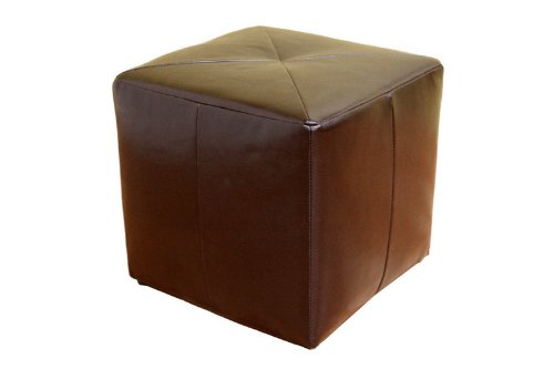 Aric Bonded Leather Ottoman