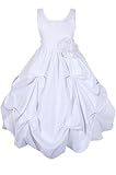 New White Flower Girl Communion Wedding Dress Size Toddler to 10 (Sz 8)