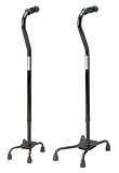 CANE QUAD LARGE BASE-500LB WEIGHT CAP.