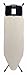 Brabantia 315640 B�geltisch 124 x 45 cm Versenkbare Dampfstationsablage, ivory