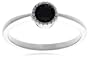 10k White or Yellow Gold Black Diamond Ring (1/2 cttw)
