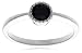 10k Choice of White or Yellow Gold Black Diamond Ring (1/2 cttw)