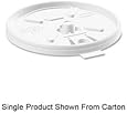 Dart 12FTL White, Lift N Lock Lid for Foam Cups and Containers (Case of 1,000)