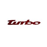 3D Red Turbo Sticker Decal Emblem with 3M self-adhesive tape by EZ Motoring