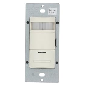 Leviton IPP0R-1LT Manual-On Occupancy Sensor Remote, Infrared Wall Switch, Light Almond