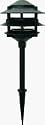 Intermatic CL191 Malibu Low Voltage Premium Cast Metal Three Tier 11-Watt Landscape Light, Black