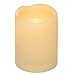 Outdoor Flameless LED Candles with Timer - Waterproof Plastic Resin Realistic Flickering Battery Operated LED Pillar Candles Wedding Party Garden Decoration Long Lasting 1500 Hours Battery Life 3â€x4â€