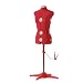 SINGER DF151 Adjustable Dress Form, Red, Large