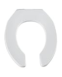 Bemis 7B955CT 000 Commercial Series Plastic Toilet Seat, Round, White