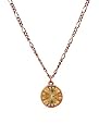 Necklace - N458 - Genuine Swarovski (tm) Crystal Stone - Rivoli Style on Copper Chain ~ Light Colorado Topaz