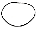Thick Black Leather Cord 16 inches