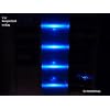 LED 2-er Glasbodenbeleuchtung-Komplett-Set in Blau+Trafo+Fu�schalter