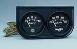 Autogage® Black Oil/Water Console 2 1/16 in. 5 1/8 in. Long Contoured Steel Panel