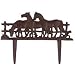 3 Horse Cast Garden Stick