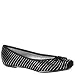 Jessica Simpson Women's Leve Flat,Black/Silver,8.5 M US
