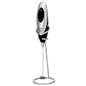 BonJour Primo Latte Frother with Stand, Black/Brushed Aluminum