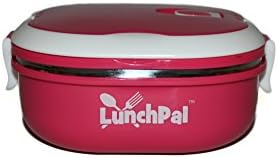 Square shape LunchPal Boxes Stainless Steel Food Container For Adults and Kids (Pink)