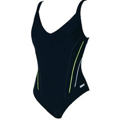 Arena Damen Badeanzug Mirata, black/blue berry/strawberry/white