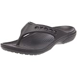 sandales color argent Crocs Baya Summer Flip Tongs 