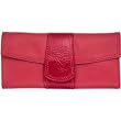 Fossil Patent Tab Clutch Red Leather Handbag Fossil Patent Tab Clutch Red Leather Handbag