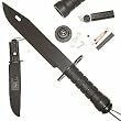 Black Ultimate Survival Knife 15" W/ Compass