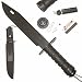 Sporting Goods : Black Ultimate Survival Knife 15' W/ Compass And More!