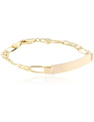 14k Gold 6.1mm Womens ID Bracelet, 7"