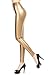ZUUC Women’s Faux Leather PU Slim Stretch High Waisted Leggings Skinny Pants