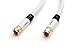 35 Ft Coaxial Cable, GearIT Pro Series RG6 Coaxial Cable 35FT UL CL2 in-Wall Rated Gold Platted F-Connectors 18AWG 75 Ohm Dual Shield, White