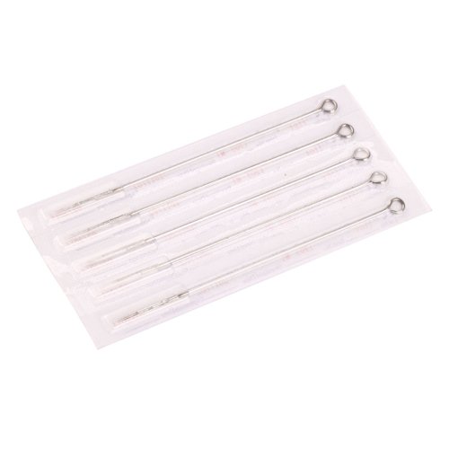 50pcs Health Safety Stainless Steel Professional Tattoo Needles Single Stack Magnum 5m1