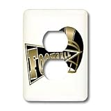 TNMGraphics Sports - Football Pennant and Helmet - Light Switch Covers - 2 plug outlet cover