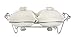Godinger Ceramic Double Warmer Chafing Dish with Serving Stand