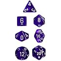 Chessex Dice: Polyhedral 7-Die Translucent Dice Set - Blue