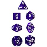 Chessex Dice: Polyhedral 7-Die Translucent Dice Set - Blue
