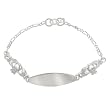 Sterling Silver Baby Claddagh ID Bracelet