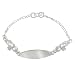 Sterling Silver Baby Claddagh ID Bracelet