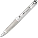 uni-ball Signo uni-ball 207 Premier Roller Ball Pen, Silver Barrel, Medium Point, Black Ink