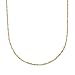 14k Yellow Gold Singapore Chain Necklace, 16"