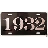 1932 YEAR LICENSE PLATE by Motown Automotive Design
